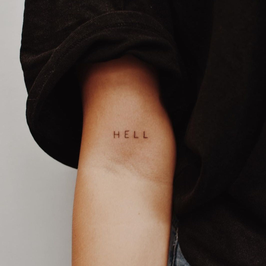 Hell | Tatuaje temporal | Inkster